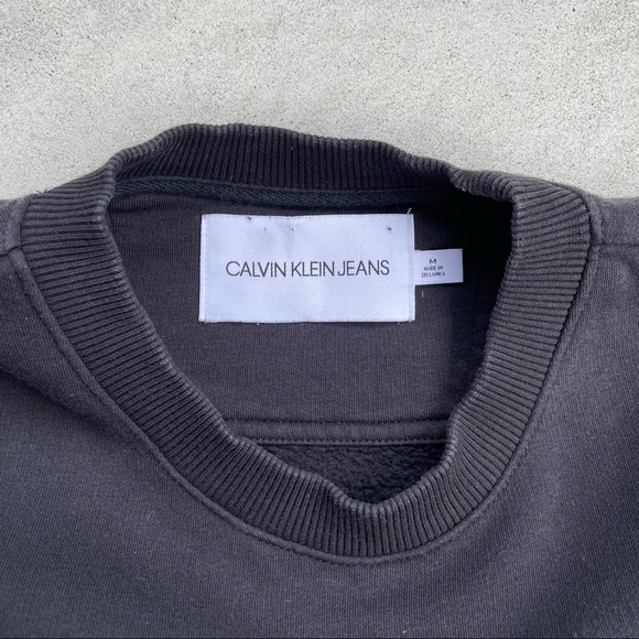 Calvin Klein Jeans classic logo Black crewneck - size M - Picture 4 of 7